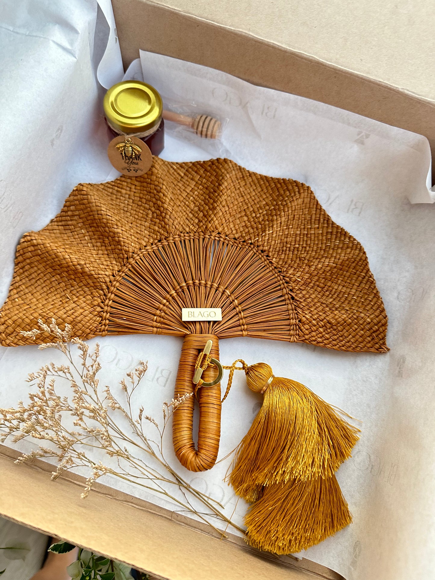 Abanico Caribe Mostaza