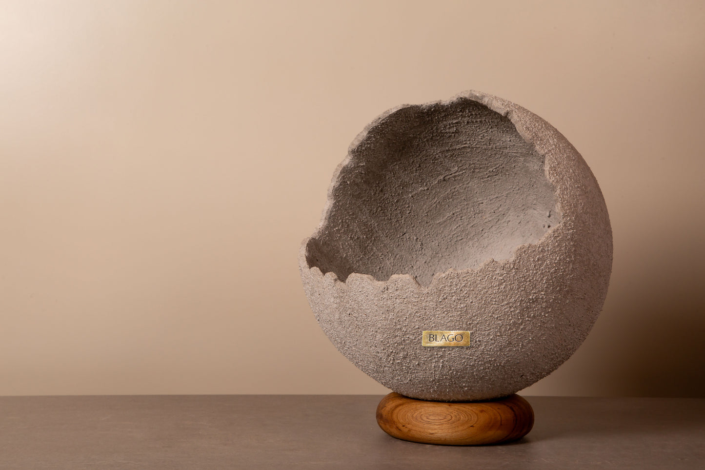 Rustic Concrete Flowerpot