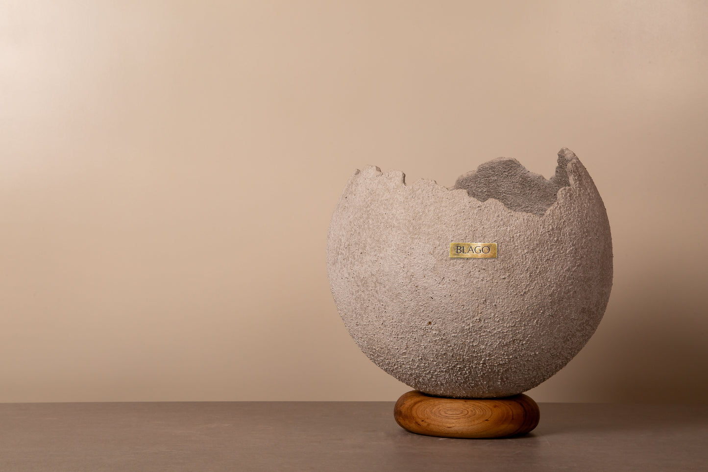 Rustic Concrete Flowerpot