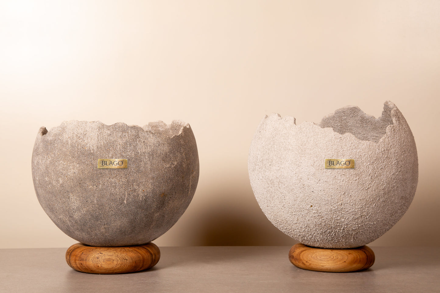 Rustic Concrete Flowerpot