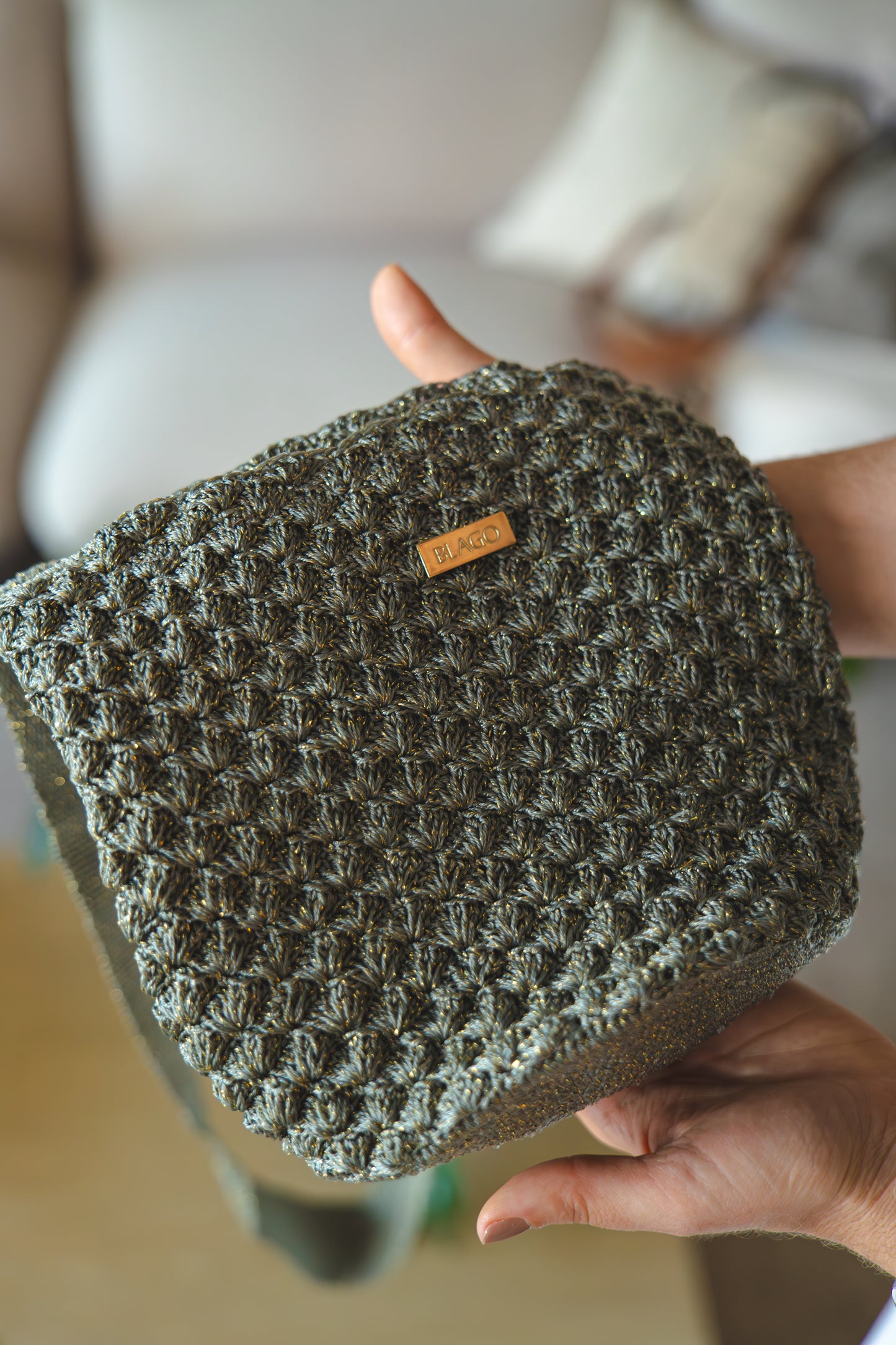 Seashell Golden Grey Backpack