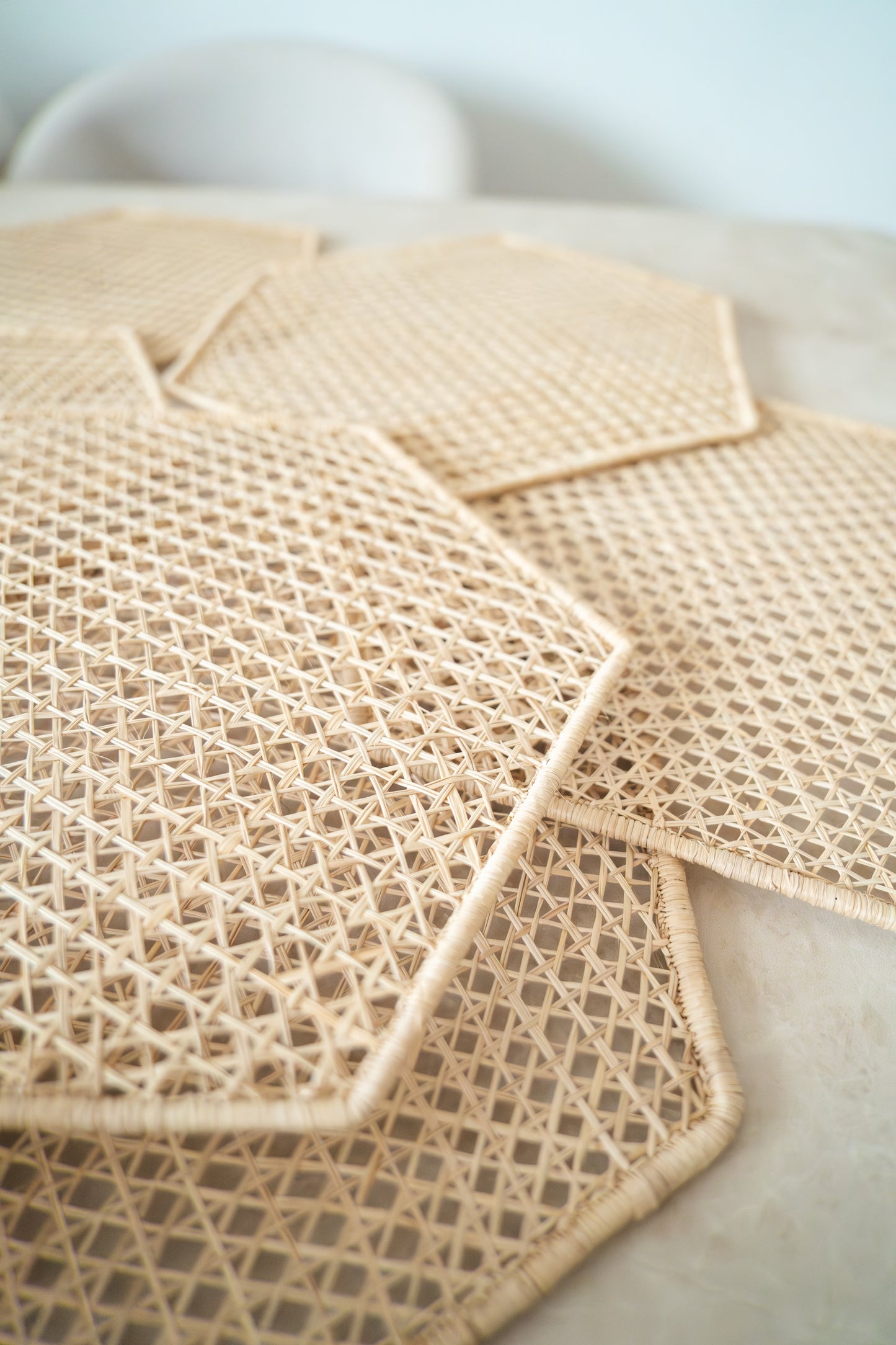 Set Individuales Iraca Hexagonal