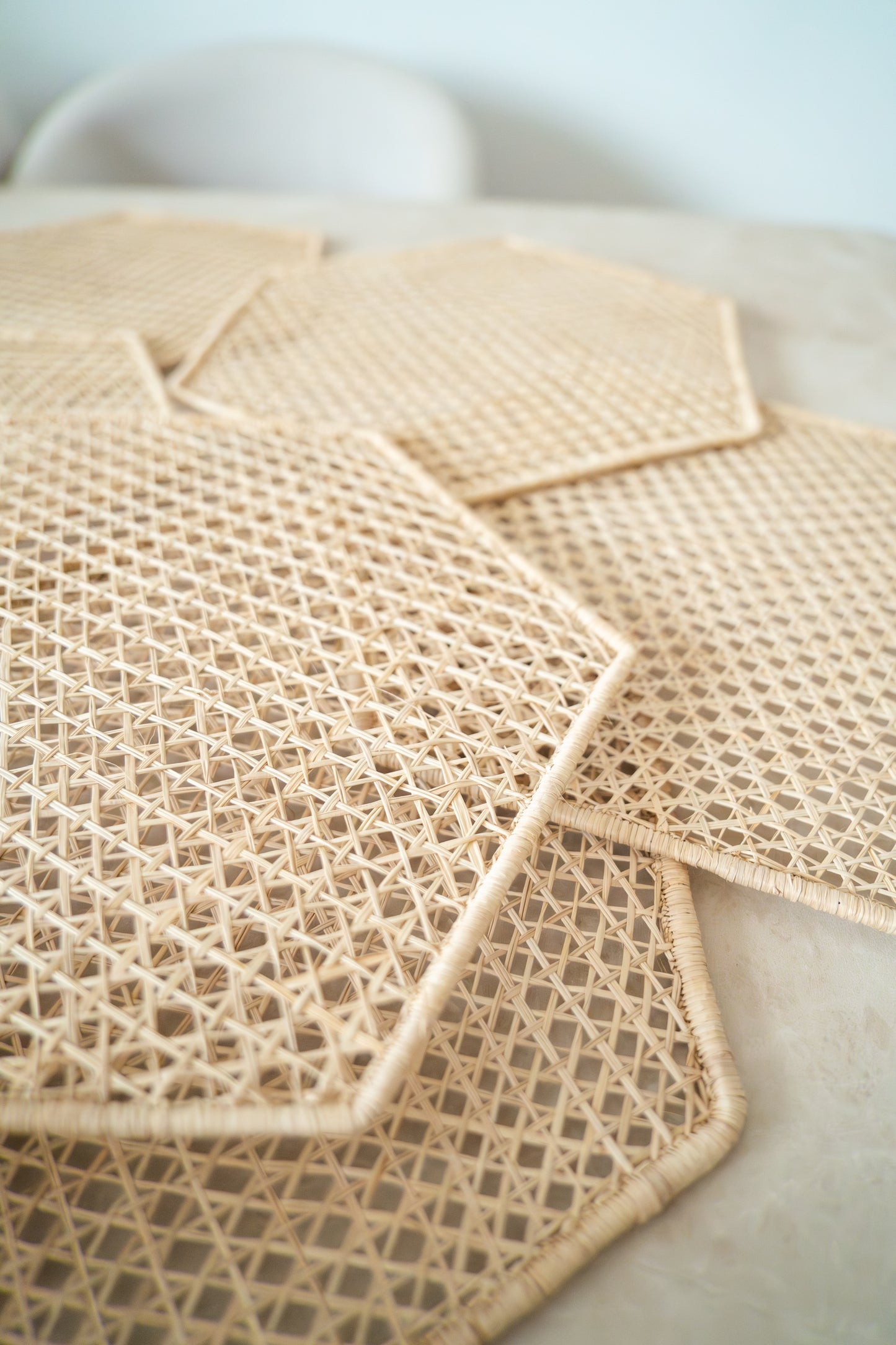 Set Individuales Iraca Hexagonal