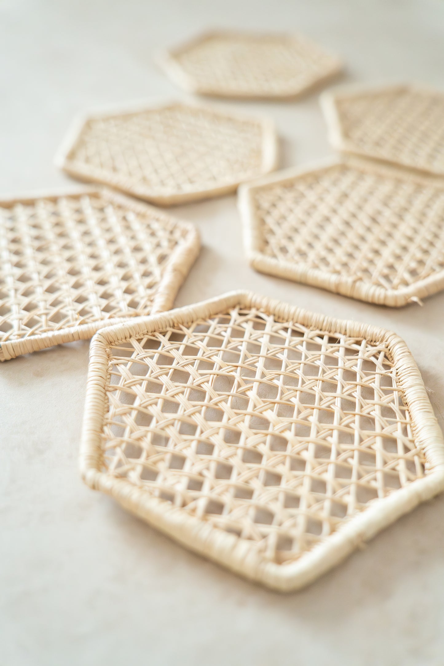 Set Individuales Iraca Hexagonal