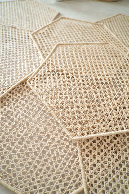 Set Individuales Iraca Hexagonal
