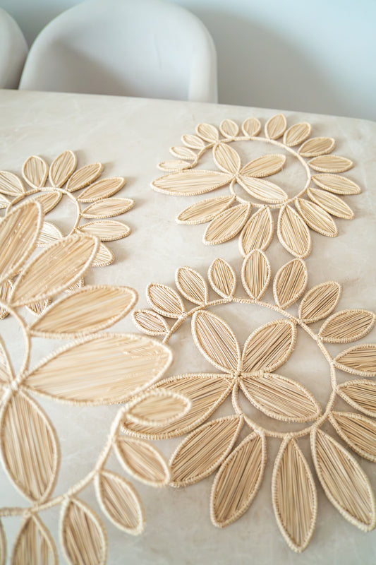 Set Individuales Iraca Flor